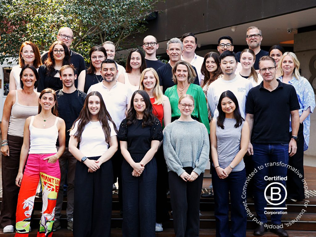 B Corp certification team photo